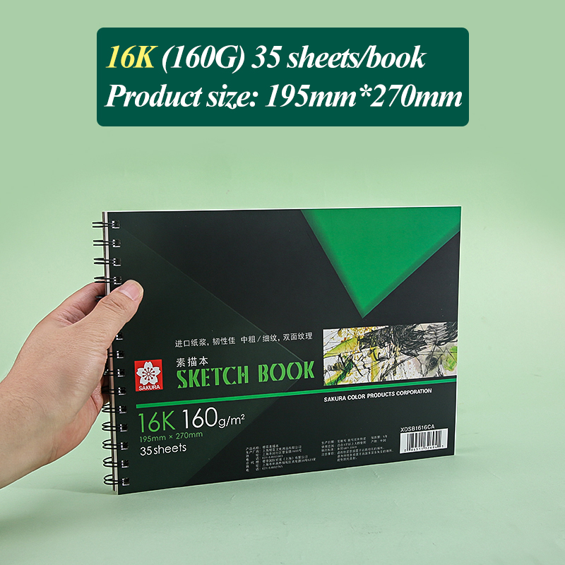 8K/16K Coil Sketchbook Diary Sketch Painting Journal Graffiti Notepad Drawing Notebook Paper For School Student Art Supplies: 16K