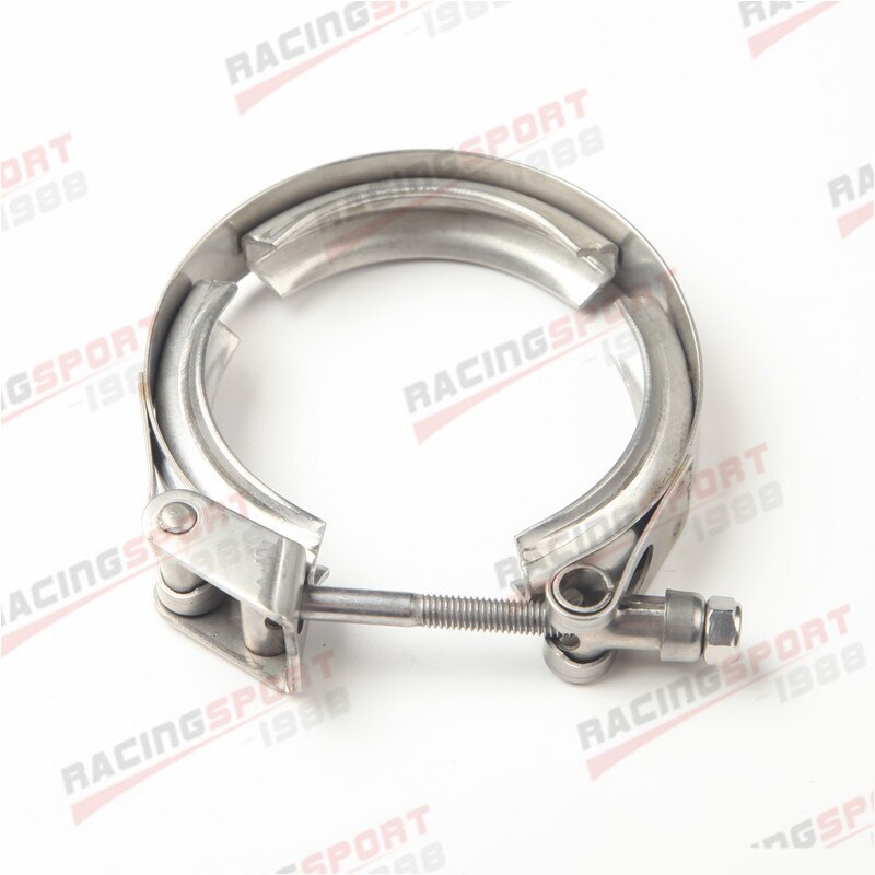 Turbo Exhaust Stainless Steel Quick Release V-Band Vband Clamp &amp; 1.5&quot; Flange Kit