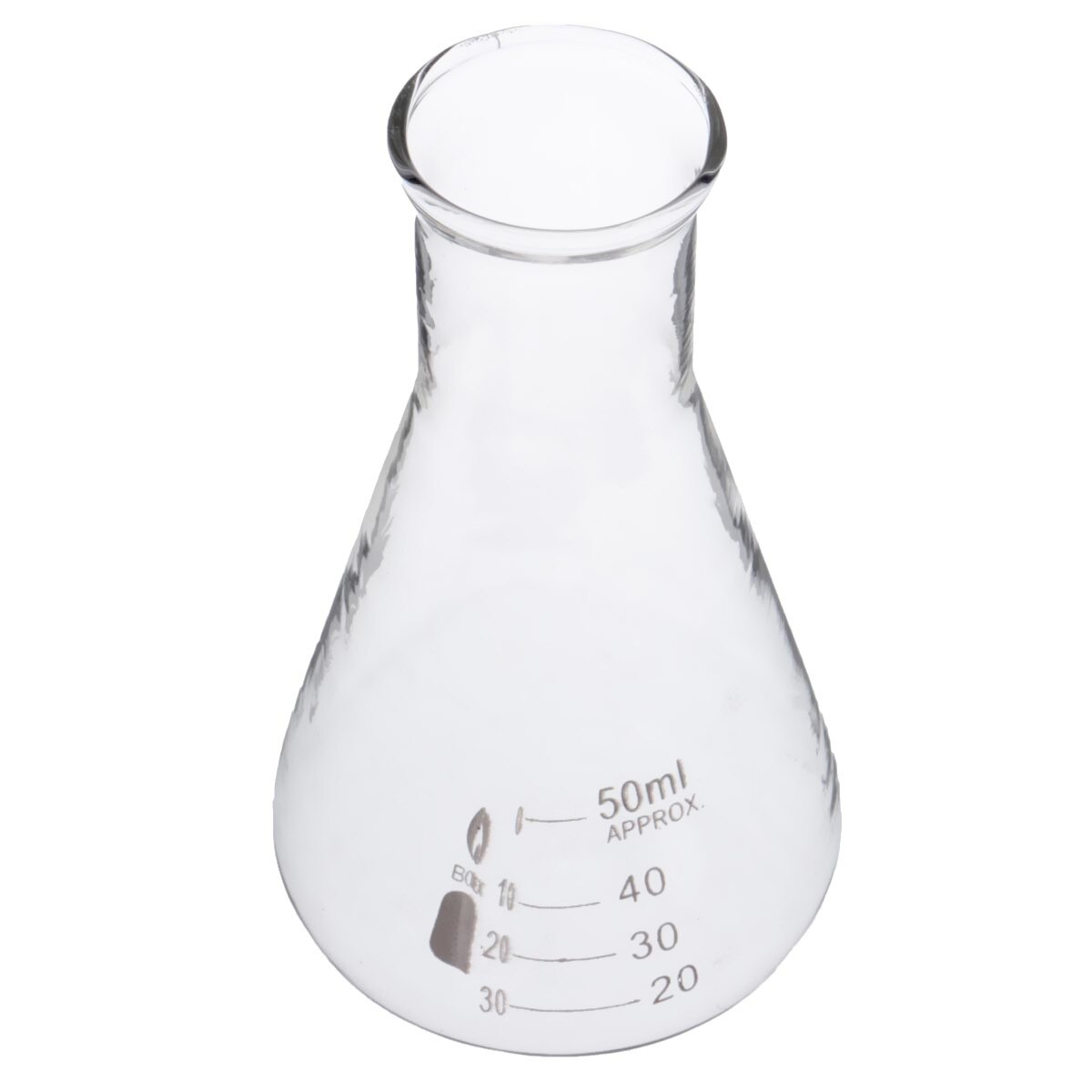 1 stks 50 ml Transparante Wetenschappelijke Glas Erlenmeyer Lab Onderwijs Chemische Experimenten schepen Glaswerk Laboratorium Apparatuur