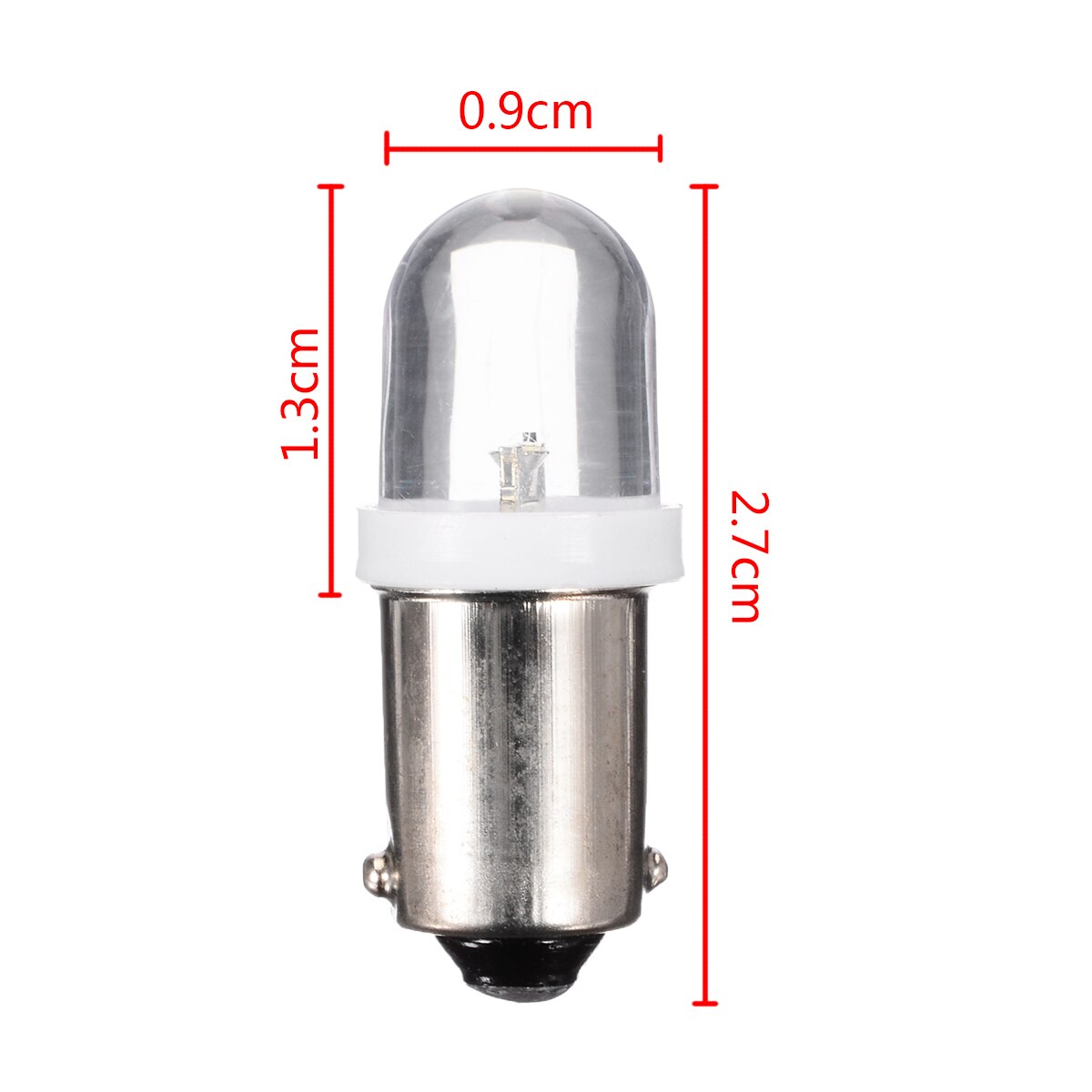20 stk  t11 t4w ba9s h6w 1895 1 smd led 12v bil blinklys instrumentbræt pære 8000k super lyse hvide belysning lamper sæt
