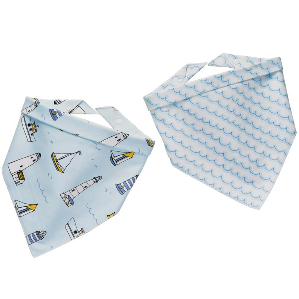 2 pçs bebê babadores padrão dos desenhos animados triângulo ajustável bandana babando babadores para crianças meninos meninas avental de alimentação bandana babadores