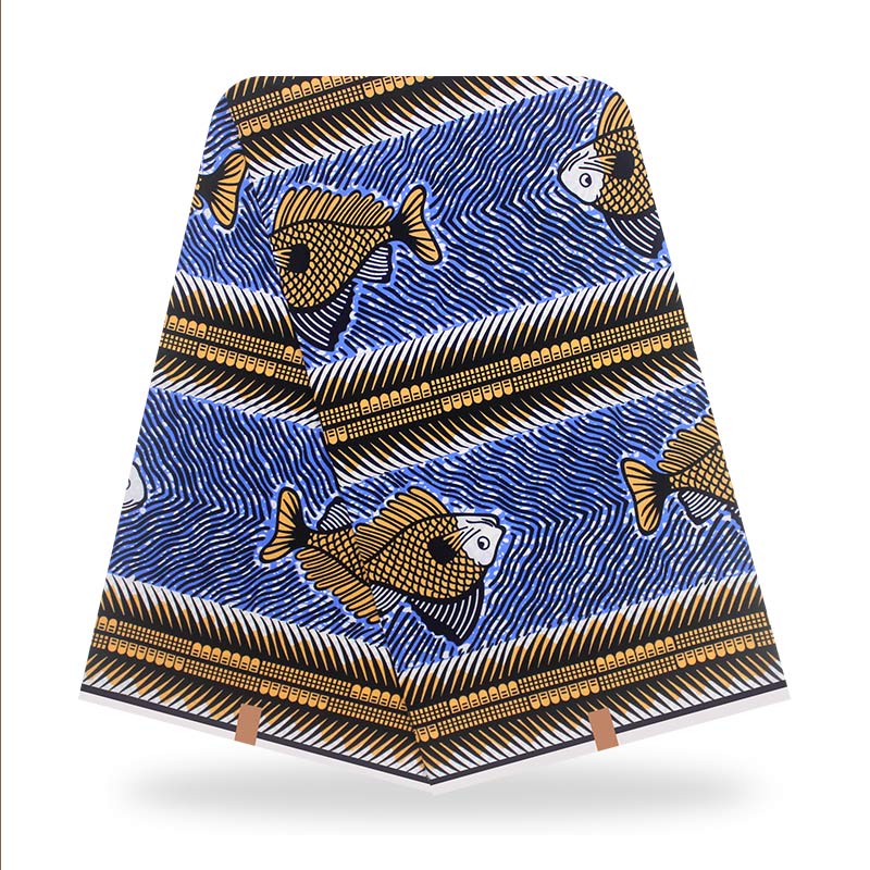 Letter Cotton Original African Ankara Fabric Print Fabric Pagne Africain Wax 6yards Y1116-15: As picture 7