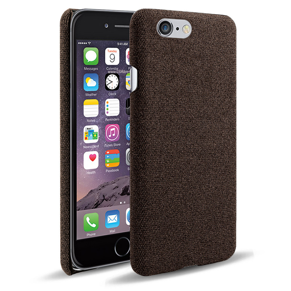 Stofcover til iphone 5s 5 se cover tyndt retro stof hårdt telefoncover til iphone  se 5 s 5g iphone 5s 4.0 " coque fundas: Abs / Mørkebrun