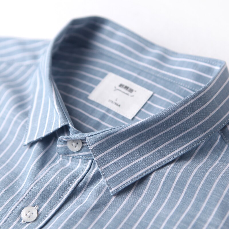 Camisa de manga corta para hombre, Camisa de algodón puro a rayas, holgada, talla grande 6XL, para vacaciones, primavera y verano, novedad, S-5XL