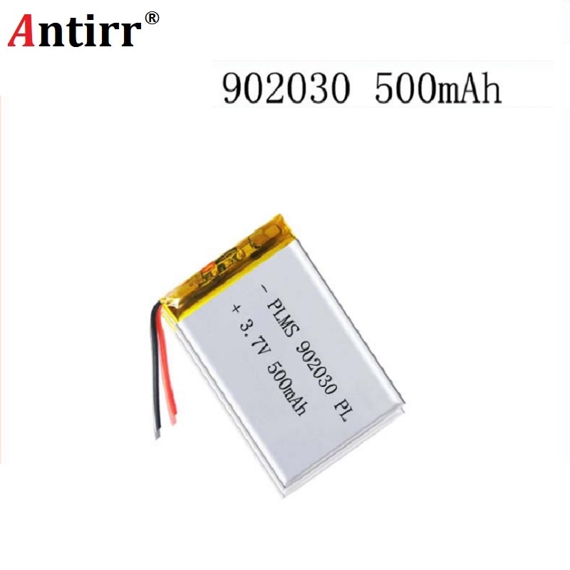 3,7 V 500mAH 902030 PLIB polímero de iones de litio/batería de iones de litio para GPS mp3 mp4 mp5 dvd modelo bluetooth juguete móvil bluetooth