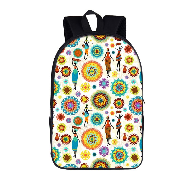 Latin Amerika Schule Taschen für Kinder Afrikanische Tradtional Druck Grundschule Tasche Kinder Schulter Bagpack Mädchen Buch Tasche: 16afrio11