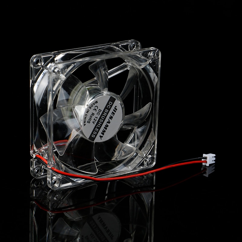 Transparante Koelventilator Pc Computer Case Borstelloze Koelventilator 80Mm 8025S Dc 12V 4Pin Koeler