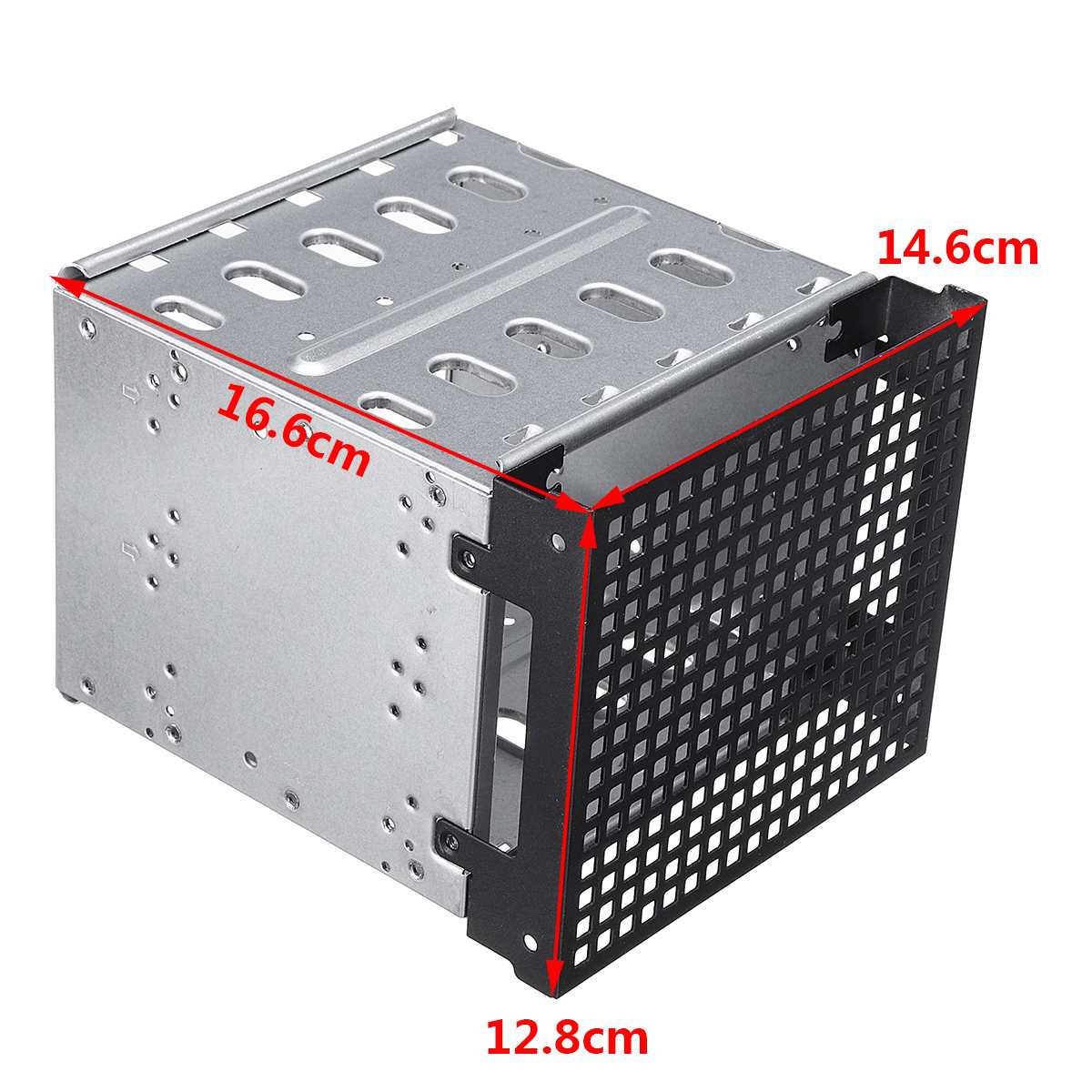 5,25 zoll zu 5x3,5 Zoll HDD Festplatte Käfig Rack SAS SATA Festplatte Disk Tray Caddy Adapter konverter mit Fan Raum Bändern