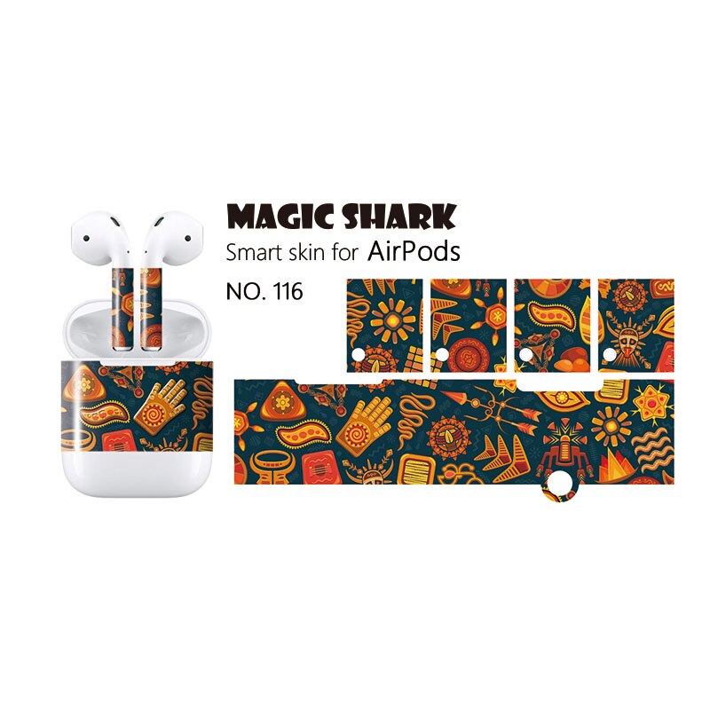 Magic Shark Personalize And Dramatically Change The Look Of Your For Apple Airpods Skin Sticker Easy To Install Stalk Skin Over: 116