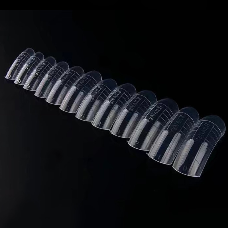 Shellhard 120 Stks/doos Professionele Clear Dual Systeem Nail Forms Vinger Extension 12 Maten Nail Forms Mold Model Valse Nail Tips