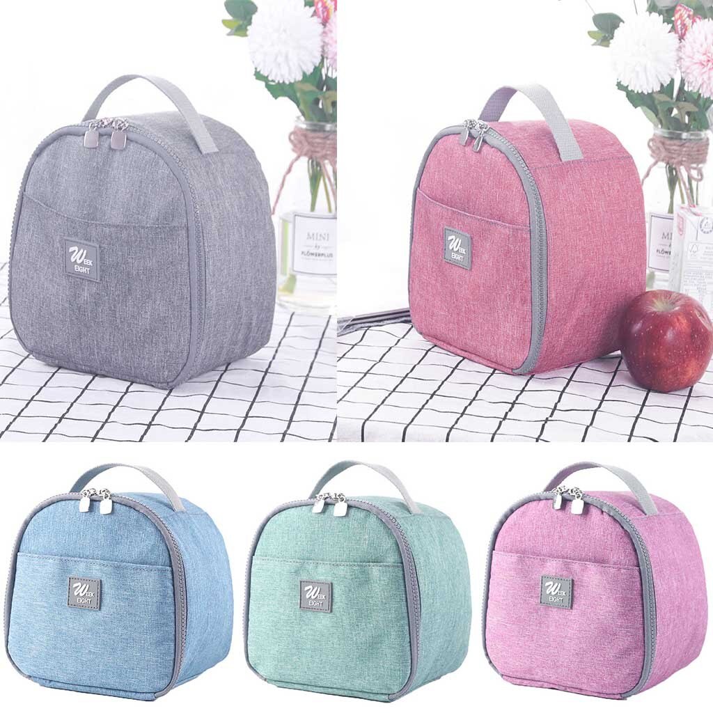 Tragbare Isolierte Thermische Kühler Lunch Box Bento Tote Tasche Fall Picknick bolsa termica mittagessen tasche lebensmittel tasche für frauen männer kid