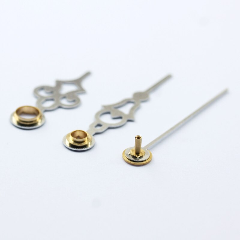 S As Korte Klok Handen 9107 # zilver (gewoon handen) metalen Aluminium DIY Hands Quartz Klok Accessoire DIY Klok kits