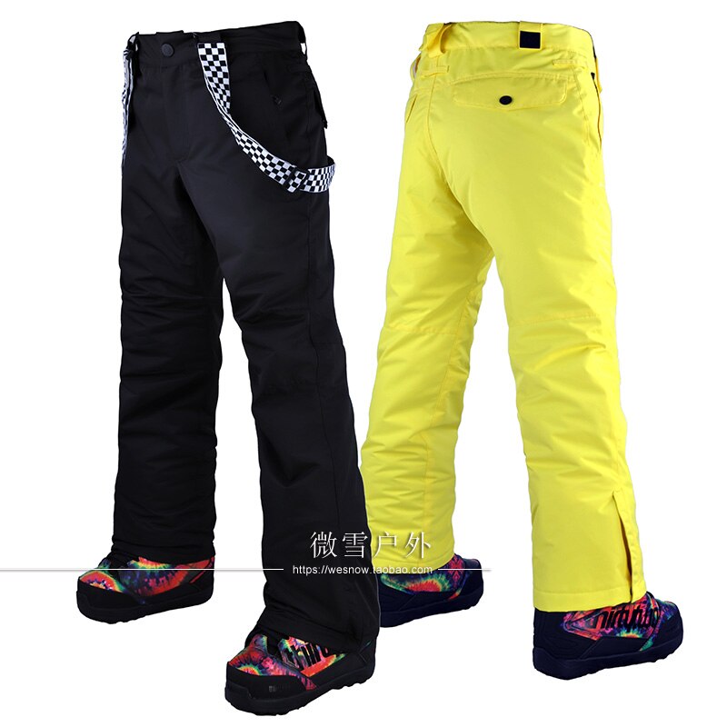 Mannen Ski Broek Merken Outdoor Sport Bretels Broek Mannen Winddicht Waterdichte Warme Winter Sneeuw Snowboard