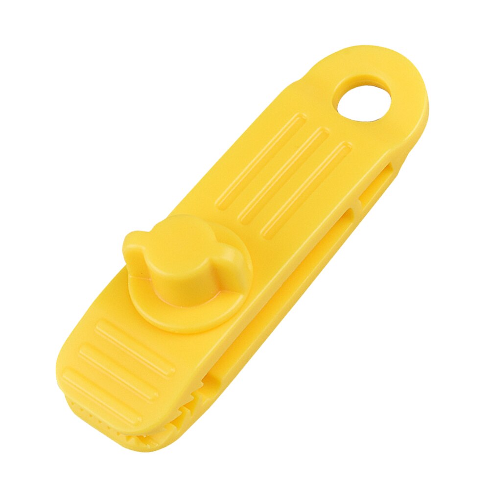1 stück wiederverwendbarer zeltplanen-clip, klemme, schnalle, campingwerkzeug, robustes vordach, markisen-planen-kordelspanner: Gelb