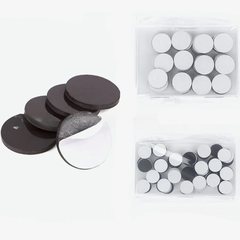 Magnetic Sheets Sheets Round Self Adhesive Magnet 20/25/30/35/40mm Self-adhesive Soft Magnetic Sheet Refrigerator Magnet DIY