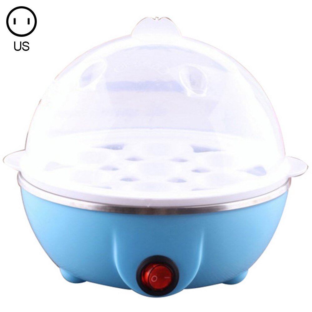 Chaudière à oeufs Mini digesteur 7 braconnier à oeufs pour la cuisson à la vapeur bouillante et friture appareil de cuisine cuiseur à vapeur pour petit déjeuner à la maison: Pink