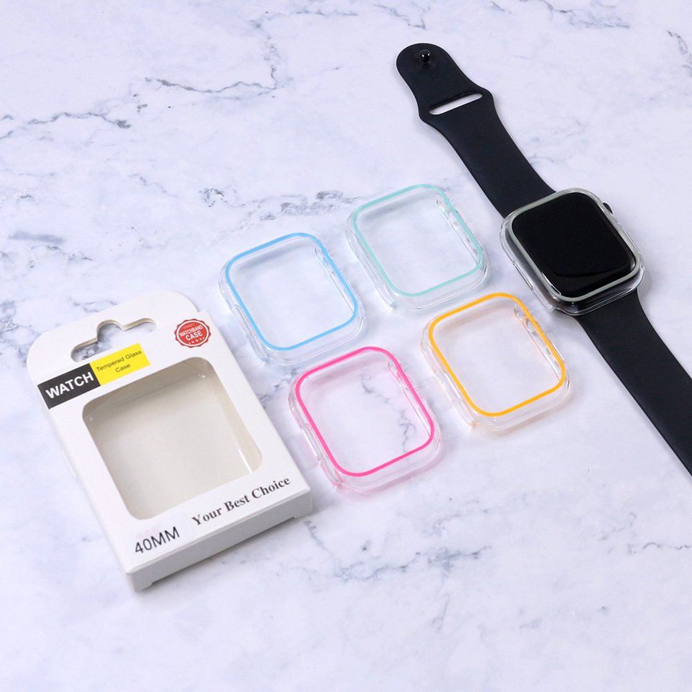Lichtgevende behuizing voor Apple Watch-serie 9 8 7 6 5 4 3 SE 45 mm 41 mm 38 mm 42 mm 40 mm 44 mm 49 mm Glow PC Cover Frame iWatch-accessoires