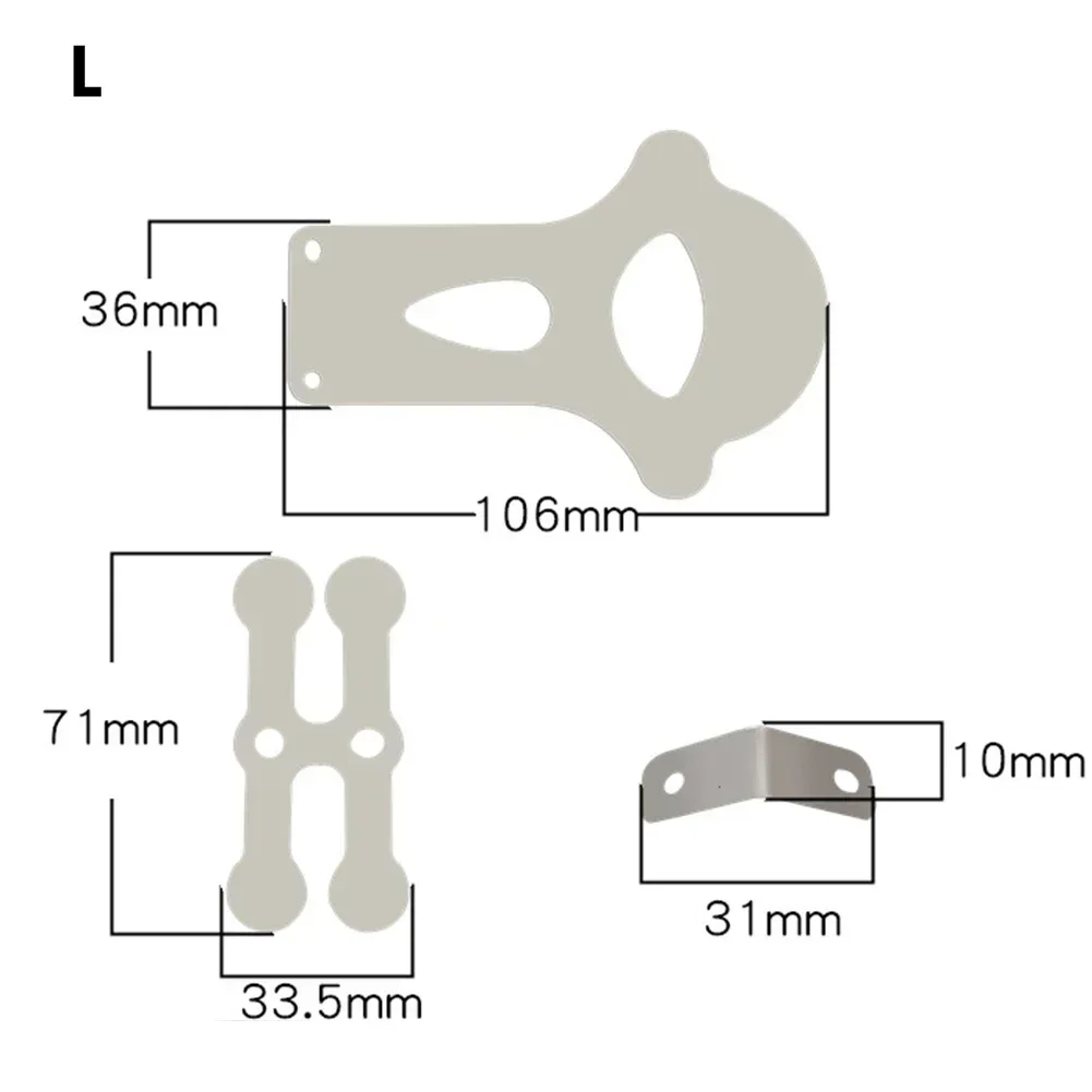 3-teilige Luftkompressor-Ventilplatten-Montagen ätze für geräuschlose Öl kolben maschinen Eisenplatten Luft kompressoren Pneumatische Teile: königlich Blau
