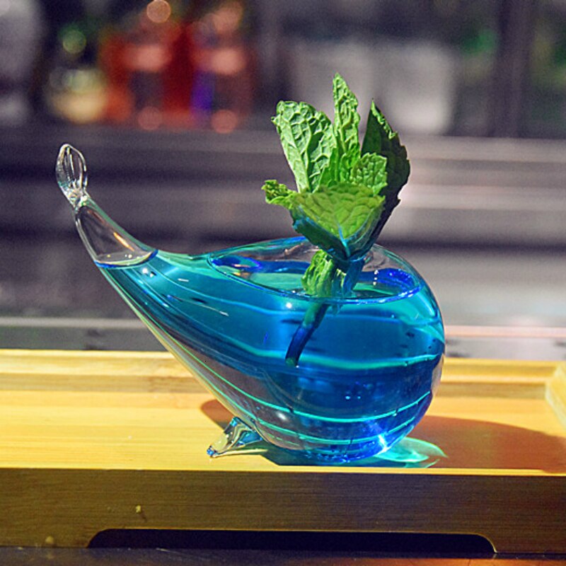 Whale cocktailglas vodka margaret martini agave brandy öl vaso fisk form cup bar party club personlighet drinkware: Default Title