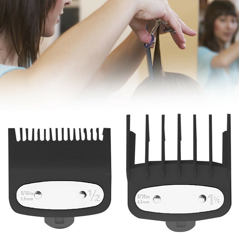 Guía de Peine de límite de cortapelos, tamaño de 1,5mm/4,5mm, reemplazo de peluquero para Wahl, 2 uds.
