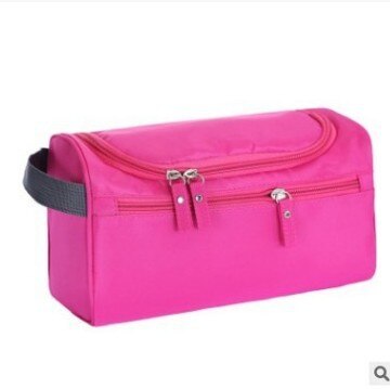 Make-up tas dames tassen heren grote waterdichte reis cosmetische tas organizer case benodigdheden make-up wassen toilettas goedkope tas: Rozenrood