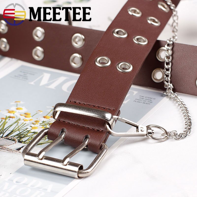 Meetee 4 Uds doble Pin zapatos hebilla tamaño interior 40mm hebillas de cinturón ajustables equipaje bolso DIY cuero accesorios decorativos