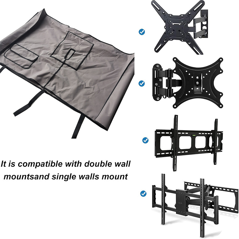 Utomhus-tv-skydd 32 " 36 " 43 " 50 " 55 " 60 " 65 " 75 " 85 tums tv-skärm väderbeständigt allsidigt dammskydd lcd-tv-skyddspåse