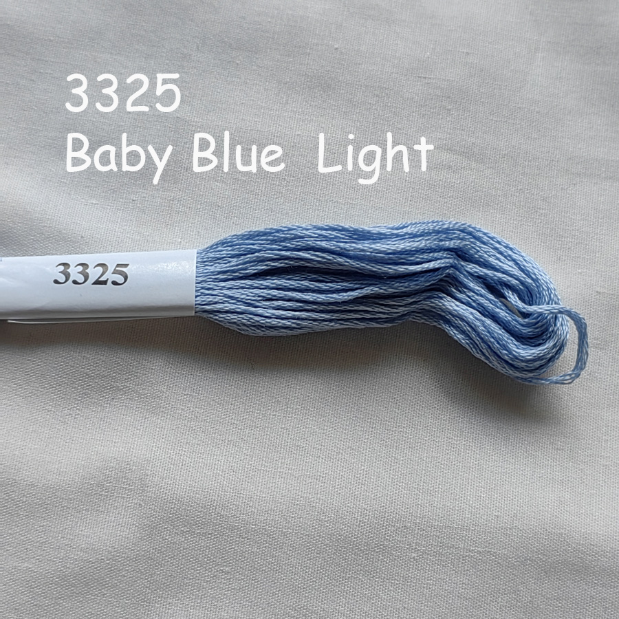Wysokiej jakości 100% bawełniana nić robić haftu krzyżykowego niemowlę niebieski 162 312 322 334 775 803 813 825 826 827 3325 3755 3756 3841: ultramaryna / 2.0mm
