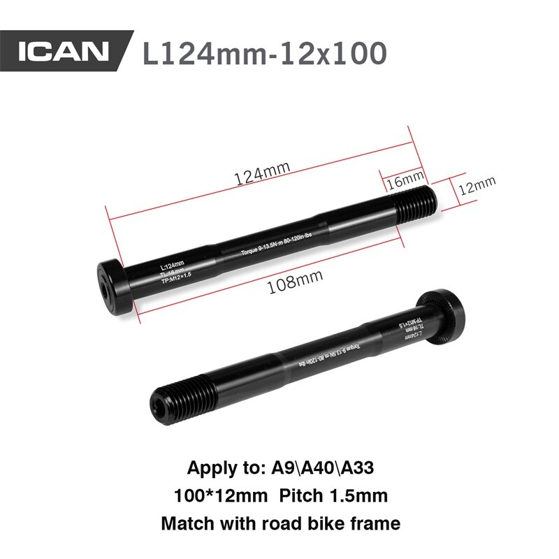 Fiets Naven Steekas 100*12Mm 142*12 150*15 197*15 Voor Road fiets Fiets Accessoires: for A9 front