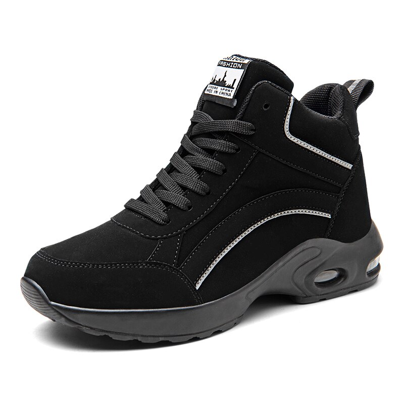 Wysokie góry platforma kobiety Sport Tenis buty poduszka powietrzna wodoodporne skórzane trampki kobieta botki Tenis Feminino Basket Femme