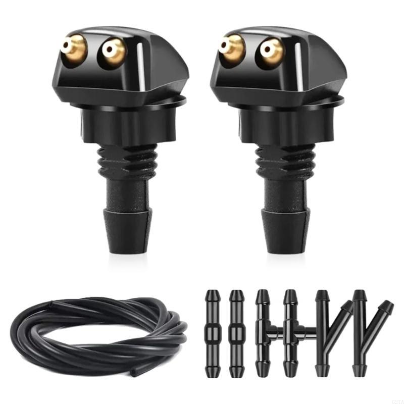 Windscreen Wipers Nozzzles Washer Jet para a maioria lavadoras limpeza pára -brisa carros modelo: Preto