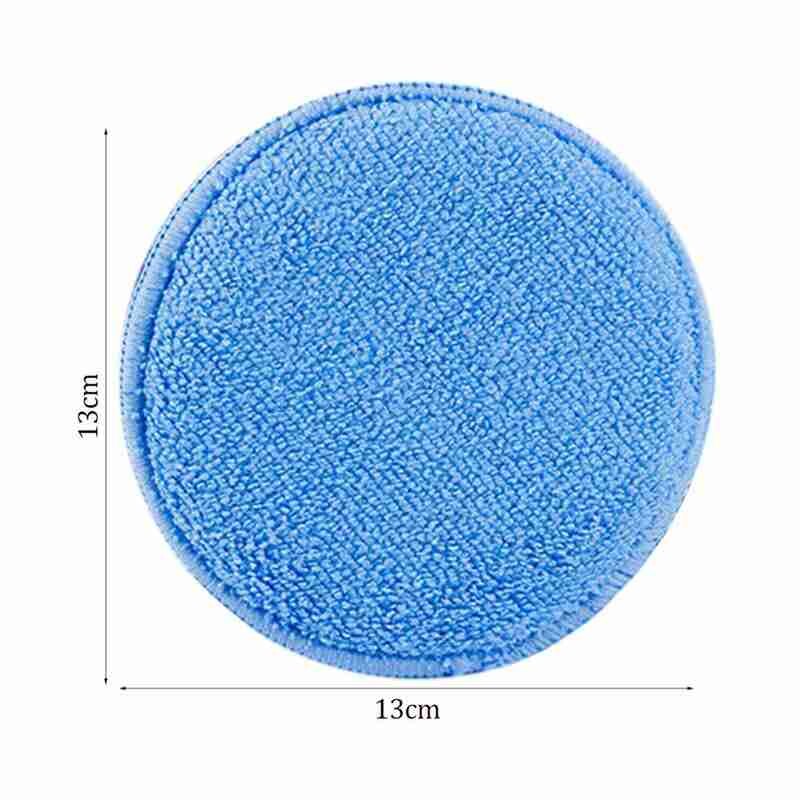 5PCS Round Soft Microfiber Car Wax Applicator Pad Polishing Sponge Car Wax Sponge Dust Remove Auto Care Polishing Pad