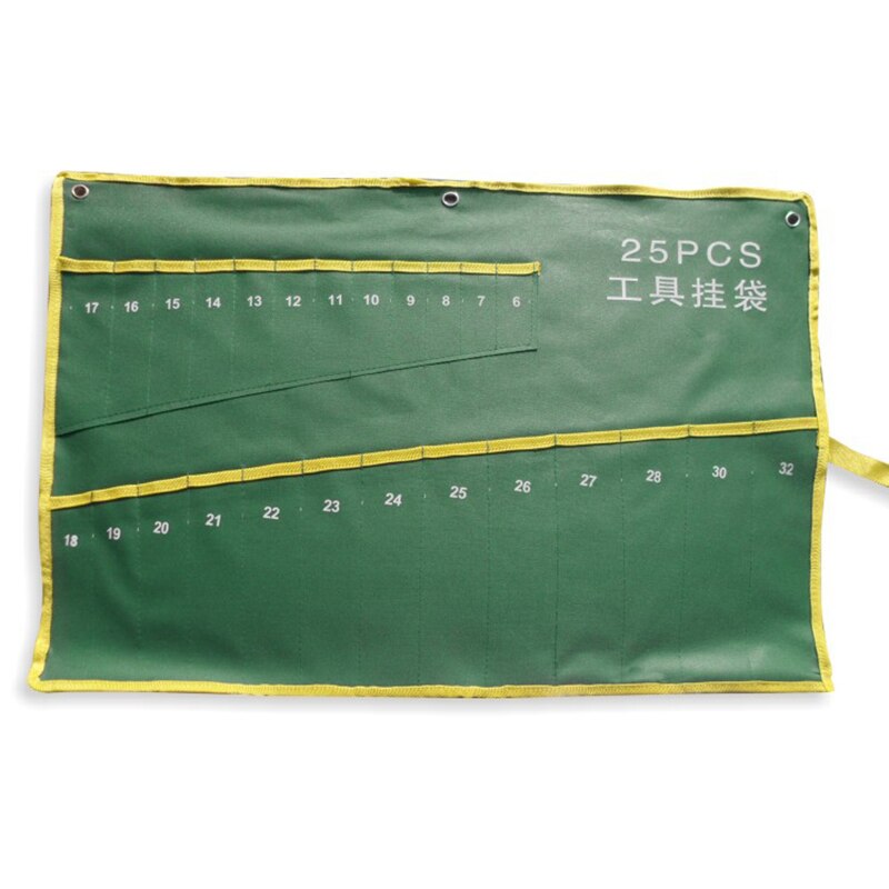 Dubbele Opening Offset Ringsleutel Kit Case Gereedschapstas Steeksleutel Roll Up Organizer Bag Pouch 6/8/10/12/14/25 Zakken