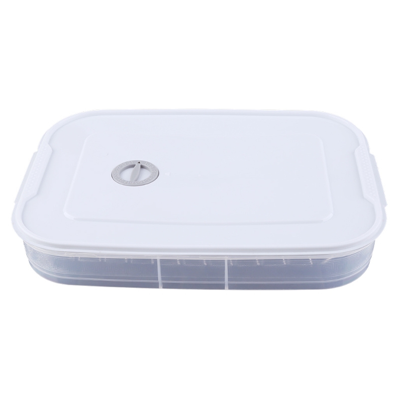 Flat Plastic Box for Kitchen Refrigerator Organization Transparent Food Storage Container for Kitchen Fridge Freezer Holder Box