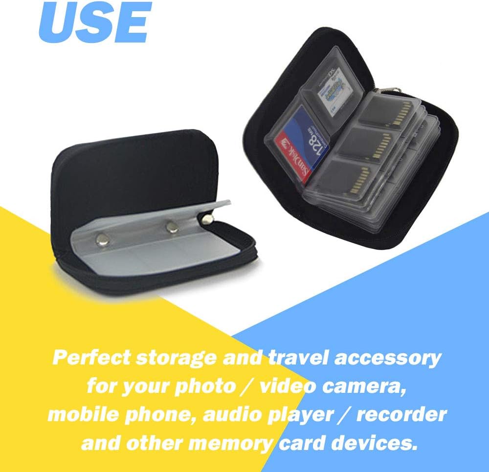 Étuis pour cartes mémoire SD Micro SD CF SDXC SDHC, pochette de transport pour cartes mémoire Flash, organisateur, sac de rangement multimédia