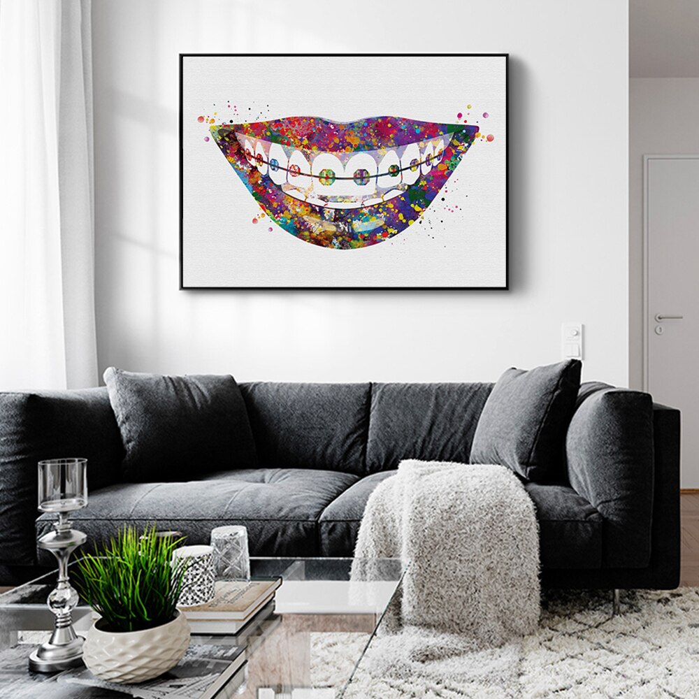 Zahn Kunstdruck Zähne Anatomie Zauberstab Kunst Zahn Reihe Medizinische Kunst Zähne Wurzeln Molaren Schneidezähne Zahnarzt Klinik leinwand malerei