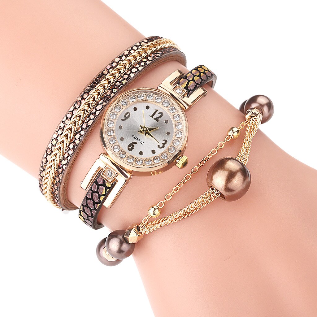 Women Vintage Water Pendant Bracelet Dial Analog Quartz Wrist Watch Bracelet Watch Reloj Mujer Montre Femme: G