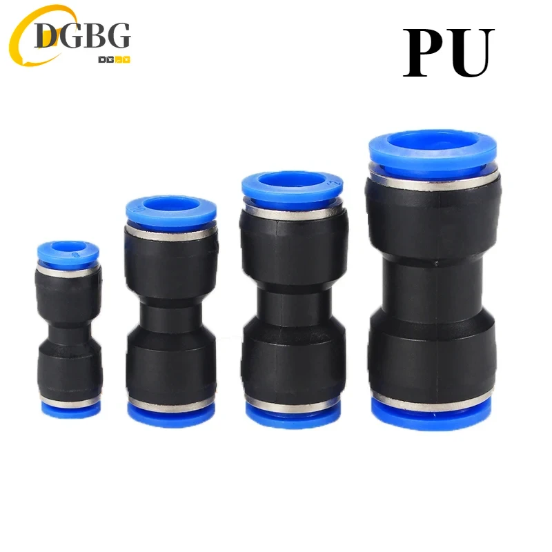 PU Pneumatic Fittings Plastic Connector PG 4mm 6mm 8mm 10/12/14mm 16mmAir water Hose Tube Push in Straight Gas Quick Connectors
