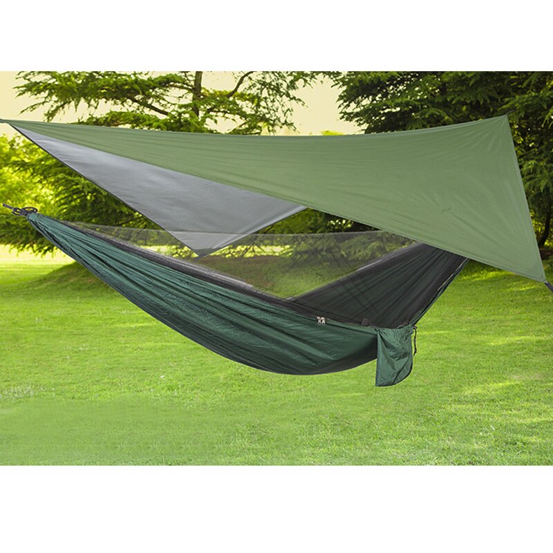 Tienda de campaña Pop-Up, hamaca, toldo, lona para lluvia, Mosca, mosquitera portátil, hamaca para dormir, cama, columpio, muebles de exterior OD002