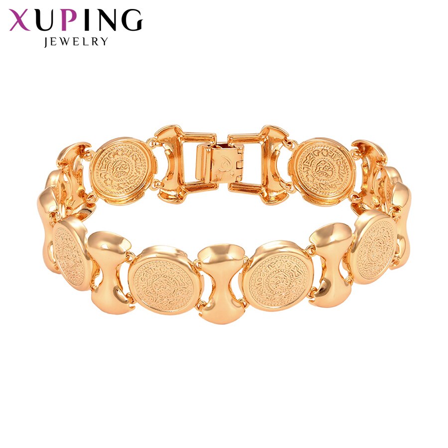 Xuping Goud Kleur Plated Sieraden Voor Dames Europese Milieu Koper Klassieke Armband 76004