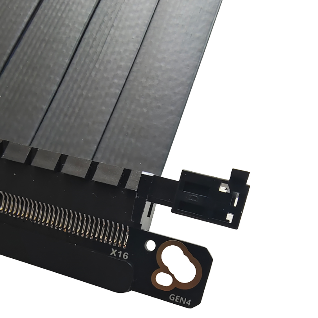 PCIe 4.0 x16 Riser Cable Double Reverse Graphics Card Extension Cord Silver-plated Cable PCI-E Gen4 32GBS GPU ITX PC Connector