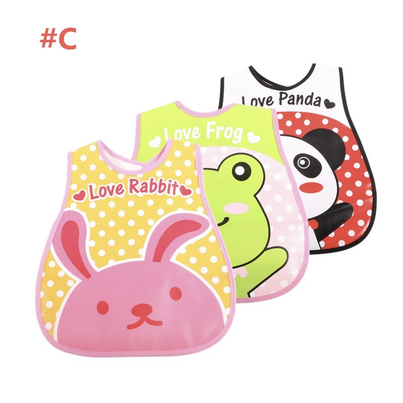 8 Pcs/lot Pecial Translucent Bib Pocket Bib Children Turn Soft Bibs Waterproof Bibs 1 To 3 Year EVA