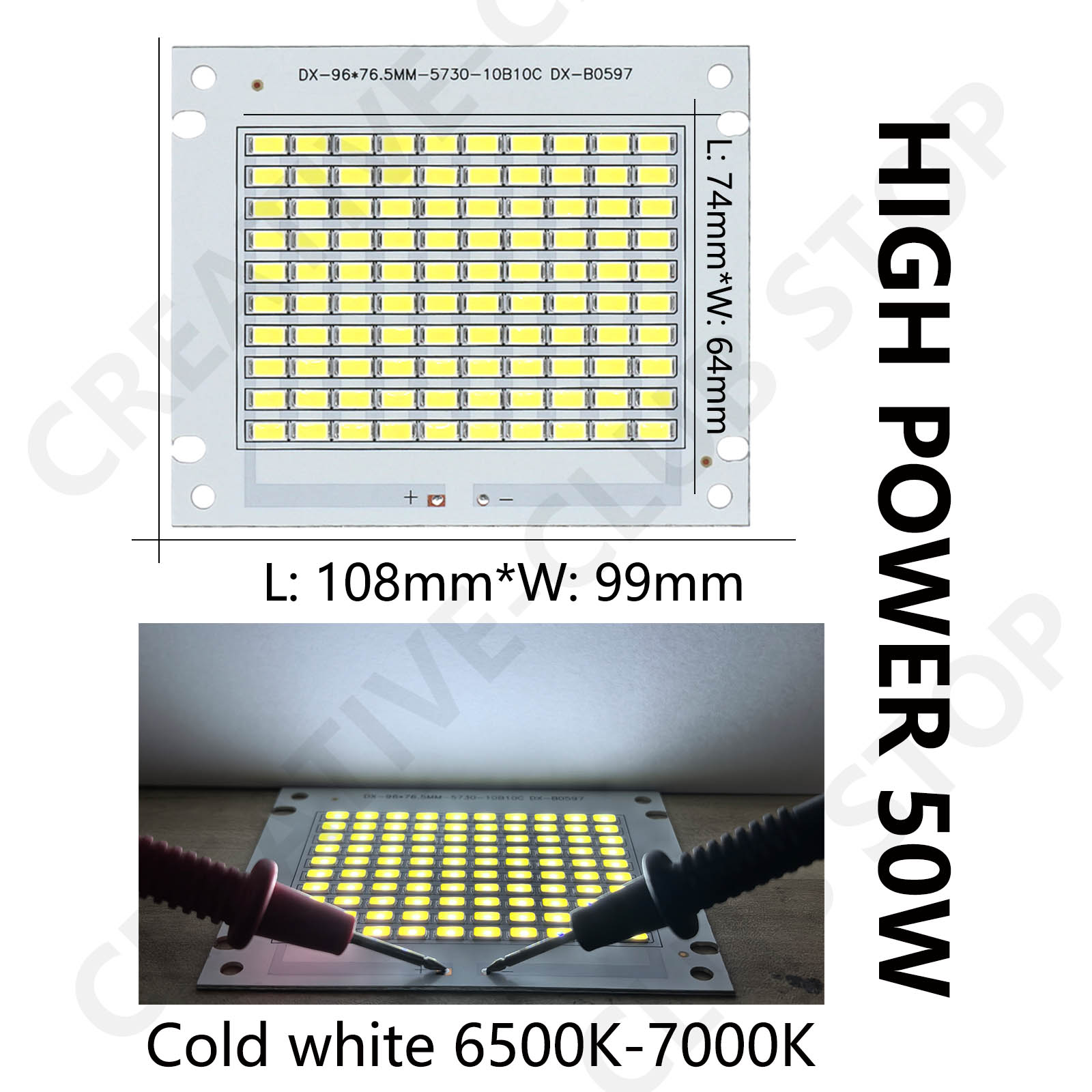 Led Lamp Chips 50W 100W 200W Smd Lamp Hoog Lumen 5730 17 * 34mil Lamp Kralen DC30-33V Voor Schijnwerpers Straatlantaarn Buitenverlichting
