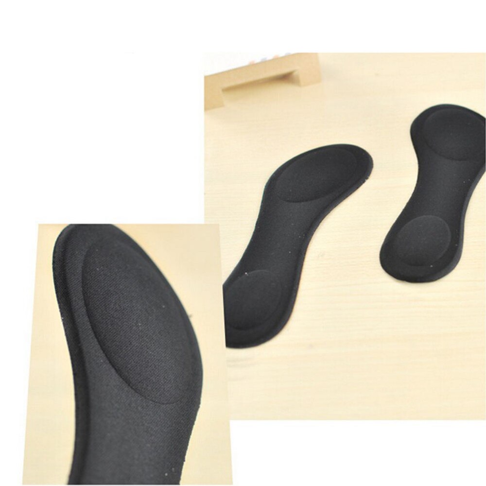 1 Paar Vrouwen Hoge Hakken Spons 3D 4D Inlegzolen Kussens Pads Diy Snijden Sport Arch Ondersteuning Orthopedische Voetverzorging massage: Black