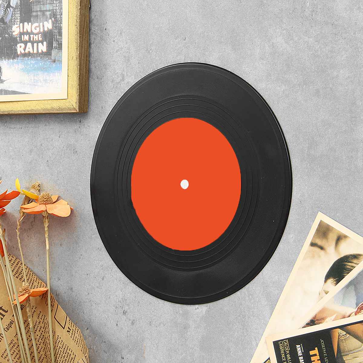 Disco de vinilo Vintage redondo americano, decoración de pared, restaurante, Bar, casa, artesanía y obra de arte, , estudio artístico, aspecto Vintage