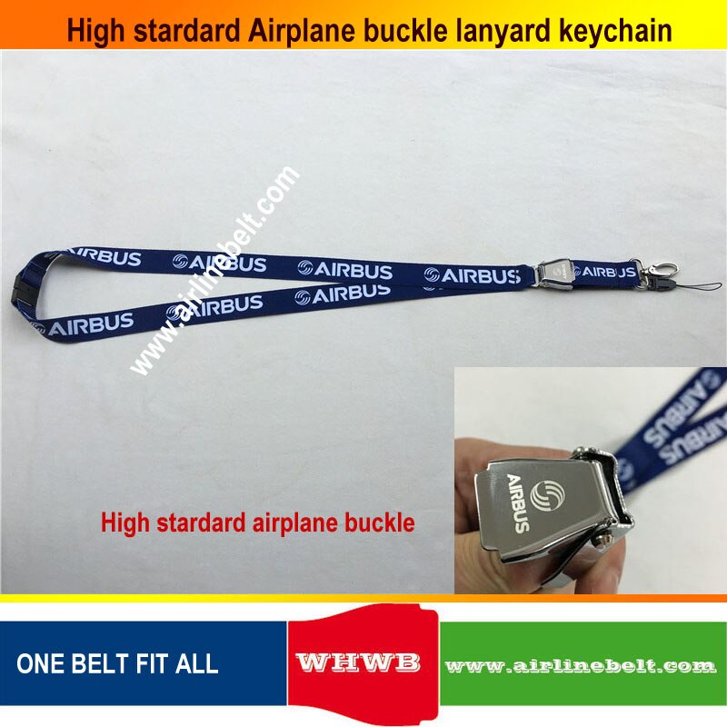 Porte-clés Airbus Boeing, corde de boucle d'avion, pour pilote, clip à fermoir à ressort, pour équipage porte-carte d'identité: A3