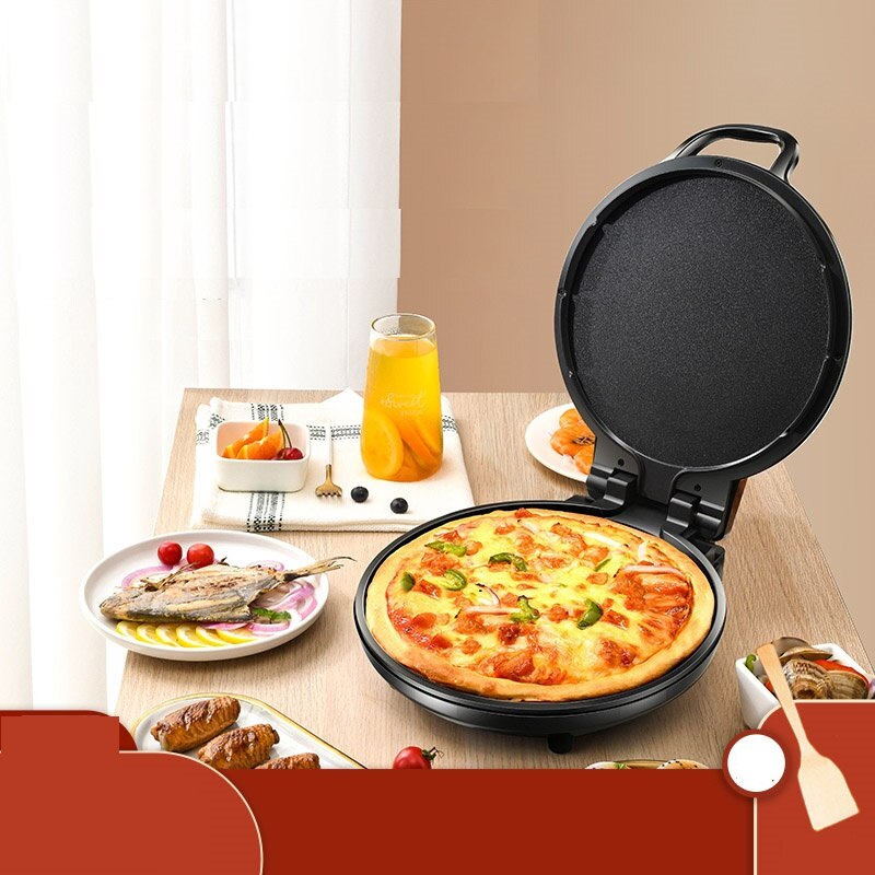 220V ménage électrique crêpière Portable crêpe crêpière double face chauffage pain gâteau Pizza Machine de cuisson