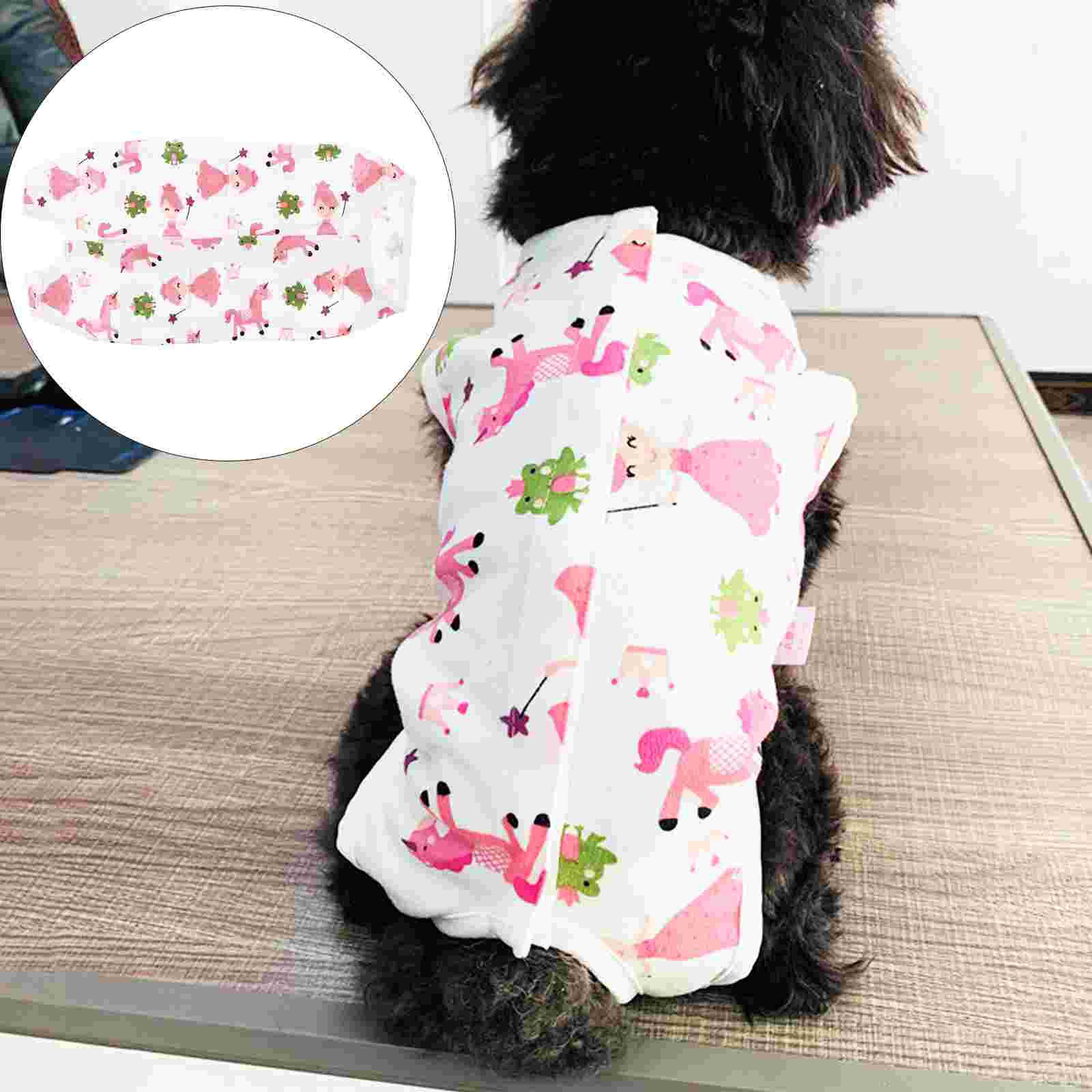 1pc Breathable Chic Pet Skin Diseases Suit Pet Surgery Wear Dog Recovery Suit