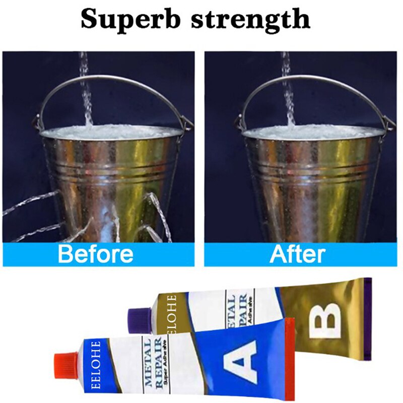 Industrial Heat Resistance Cold Weld Metal Repair Paste AB Adhesive Gel For Metals Multiple Surfaces