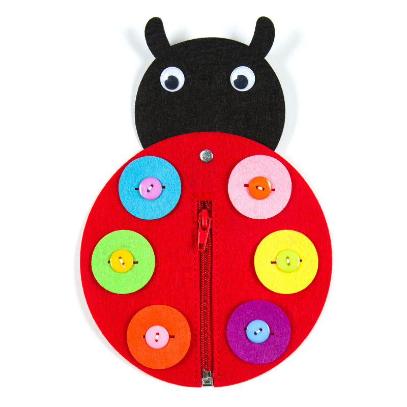 Boutons à fermeture éclair à main, enseignement manuel de la maternelle, bricolage tissu à tisser, jouets éducatifs d'apprentissage précoce pour enfants, aides Montessori: 8